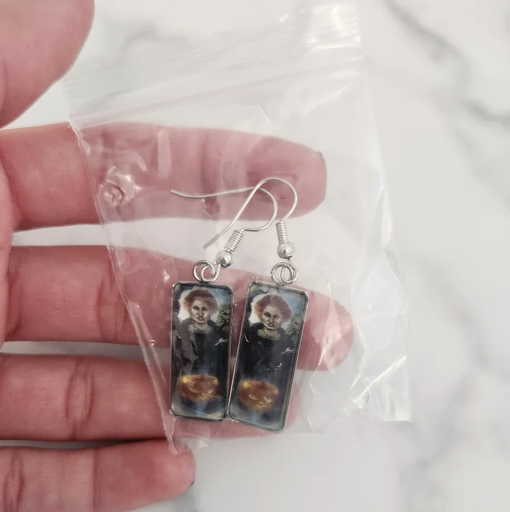 ​Halloween Hocus Pocus Mary Sanderson Pumpkin Earrings